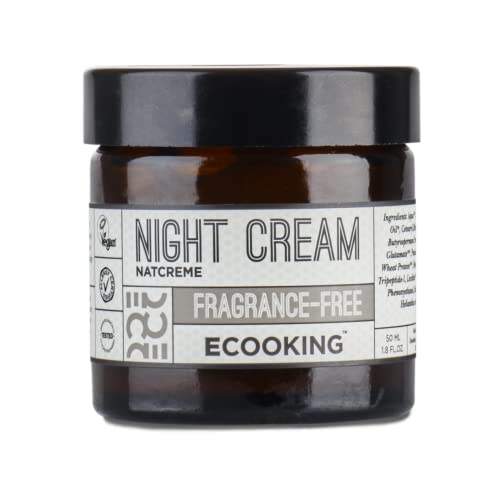 Ecooking Night Cream Fragrance-Free, Smooth Skin Formula to Reduce Fine Lines & Wrinkles - Effective Nourishing & Hydrating Night Cream for a Youthful Glow