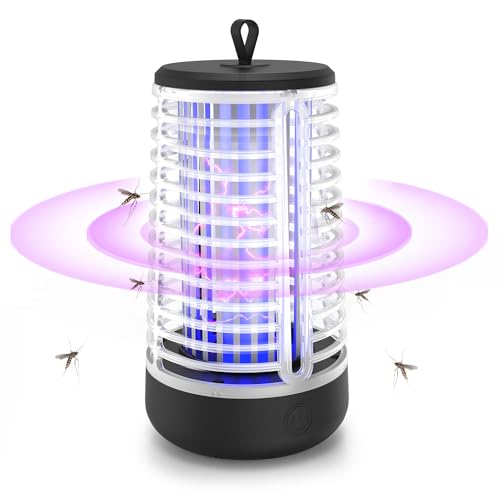 Insektenvernichter Elektrischer, Insektenvernichter, 2000V Mückenfalle UV Mückenlampe, Fliegenfalle Elektrisch Fliegenfänger Insektenfalle für Innen und Traufe, Moskito,Indoor Mosquito Zapper