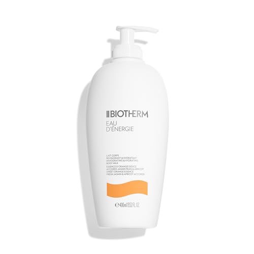 Biotherm Eau Energie Body Milk, feuchtigkeitsspendende Körperlotion für Damen, pflegende Körpermilch mit Ölen und Zitrusfrüchten, für eine revitalisierte und erfrischte Haut, 400 ml