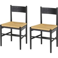 Stuhl, 2er-Set ¦ schwarz ¦ Maße (cm): B: 47 H: 76 T: 45 Stühle > Esszimmerstühle - Möbel Kraft