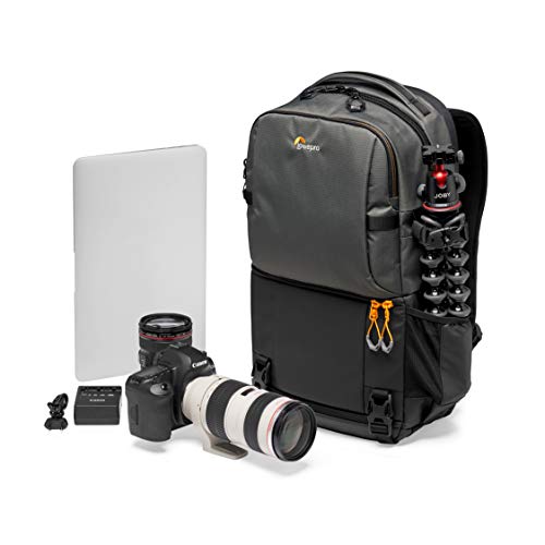 Lowepro Fastpack BP 250 AW III Kamerarucksack - Kameratasche / Fotorucksack für spiegellose und DSLR-Kameras wie Nikon D850, 300D, mit Zugang per QuickDoor, Fach für 13-Zoll-Laptop, Ripstop, Grau
