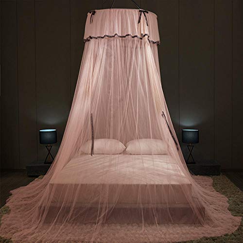 Fantasie Prinzessin Moskitonetz mit Bogen, Kuppel Bett Baldachin Netting Vorhänge zum Single zu King Size Betten Ideal für Schlafzimmer Dekorativ-Jade