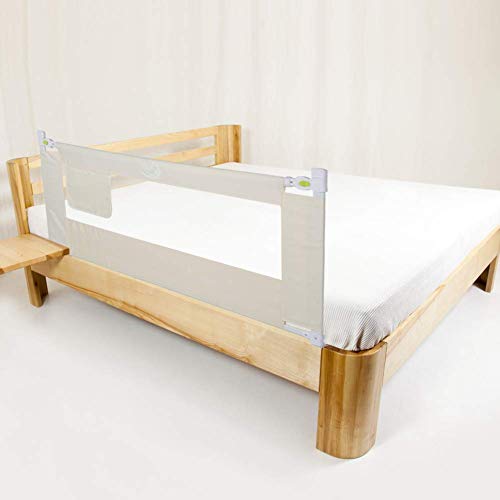 Babybettgitter,klappbares Rausfallschutz Bett bettgitter Sicherheits Befestigung für Kinderbett 1.8M Schutzbügel mit Schnalle Schlaffunktion Bed Rail Stange