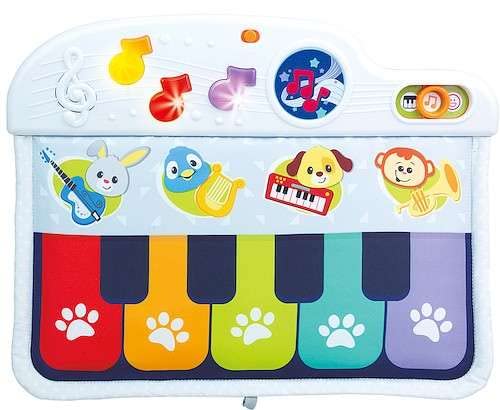 Interaktive Lernmatte Pianin auf der Schulter des Kinderbettes Licht/Ton