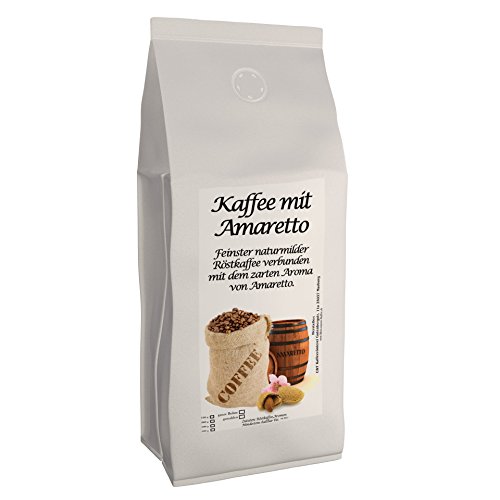 Aromakaffee - Aromatisierter Kaffee - gemahlen - Frisch Von Uns Geröstet (Amaretto, 1000 Gramm)
