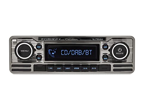 Retro Autoradio mit DAB+, USB, Bluetooth 4x75W (RCD120DAB-BT-B)