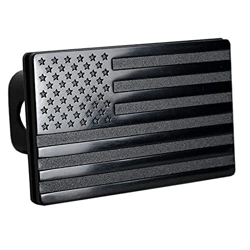 AIDIRui Abdeckung für Anhängerkupplung mit amerikanischer Flagge, Metall, USA-Flagge, Abdeckung für Anhängerkupplung (passend für 5,1 cm Empfänger)