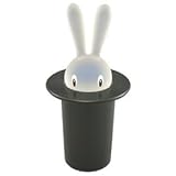 Alessi Magic Bunny ASG16 B Design Zahnstocherbehälter aus Thermooplastiche Harz, schwarz