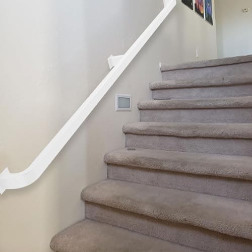 Treppenhandlauf 1M/2M/3M Metall-Treppengeländer Wandhandläufe für Innentreppen, Stangenfußgeländer-Kit mit schmiedeeisernen Halterungen Haltegriff für den Außenbereich (Size : 100cm)