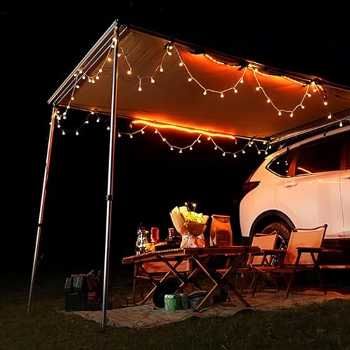 Camping Vorzelt Fahrzeug Markise, Dachträger, Ausziehbarer Sonnenschutz, Einziehbare Auto Seitenmarkise, für SUV/LKW/Van (Size : 200x300cm/6.6x9.8ft)
