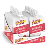 Dextro Energy Liquid Gel - Leckere vegane Energieriegel Alternative für Ausdauersportler - für deinen Indoor und Outdoor Sport - Grapefruit + Natrium - 18 x 60 ml (18er Pack)