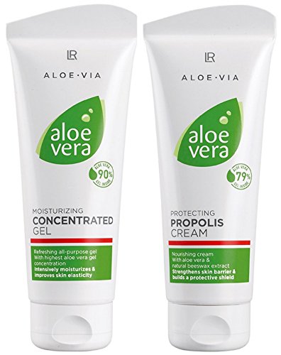 LR ALOE VIA Aloe Vera Intensiv-Feuchtigkeitspflege-Set (Konzentratgel und Propolis-Creme)