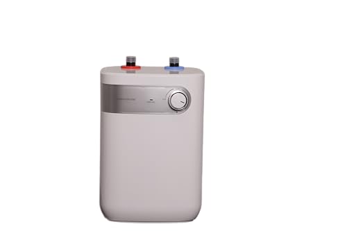 Thermoflow DS 5U Untertischspeicher druckfest | Warmwasserboiler 5 L Speichervolumen | Elektro-Warmwasserboiler G 1/2" Anschluss | 30-65 °C | 65 °C in 14 min [Energieklasse B]