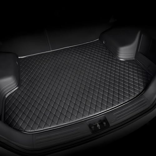 Auto Kofferraummatten für Audi A3 Limousine 4türig 2014-2018 (ohne Netz),Maßgeschneidert Leder Kofferraum Schutzmatte Kofferraumwanne Cargo Teppiche rutschfest Matten Innere Zubehör