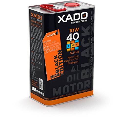 XADO Motoröl 10W-40 SL/CI-4 synthetisch mit Revitalizant für Motorschutz der Extraklasse LX Black Edition - 4 Liter