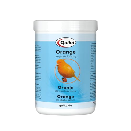 Quiko Orange 500g - Ergänzungsfutter für Norwich & Yorkshire Kanarien - Zur optimalen Orangefärbung & Farbintensivierung des Gefieders