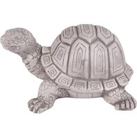 Gartenfigur Schildkröte 17 cm Weiß