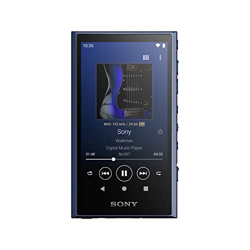 Sony Walkman NW-A306 Touchscreen MP3 Player - 32GB, Bis zu 36h Akkulaufzeit, Verbesserte Soundqualität, Wi-Fi-kompatibel für direkten Musikdownload & Musikstreaming, blau