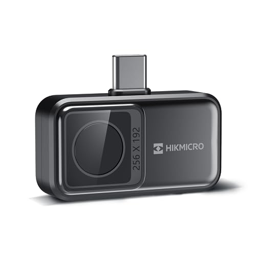 HIKMICRO Mini2 Wärmebildkamera für Android, 256 x 192 IR-Auflösung, 25 Hz Bildfrequenz, 50° Weitwinkel, Infrarot-Thermokamera 49.152 Pixel, -4 °F bis 622 °F, USB-C