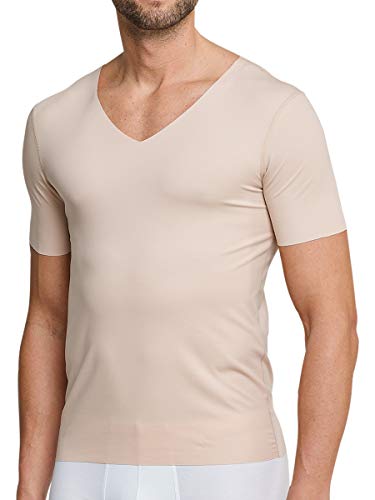 Schiesser Herren Shirt 1/2 Unterhemd, Beige (Haut 407), X-Large (Herstellergröße: 007)