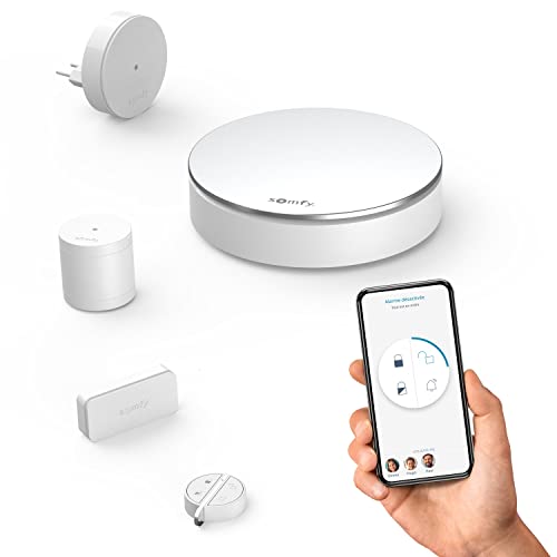 Somfy 2401511 - Home Alarm Starter Pack - Drahtloses Alarmsystem für Zuhause - Kompatibel mit Alexa, Google Assistant und TaHoma - Somfy Protect