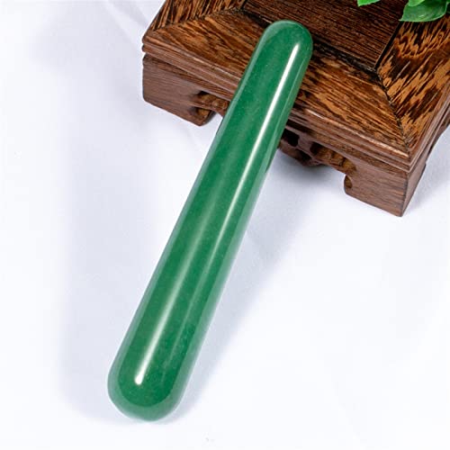 Natürlicher Kristall, rauer natürlicher rosa Rosenquarz-Kristall, Massage-Reiki-Stick, Massagestäbe, Stein PINGJIUYIN (Color : Tangling Jade)