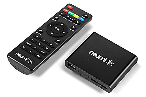 NEUMI Atom 1080P Full-HD Digitaler Mediaplayer für USB-Laufwerke und SD-Karten, HEVC/H.265, HDMI und Analog AV, automatische Wiedergabe, Looping, Trigger-Fähigkeit