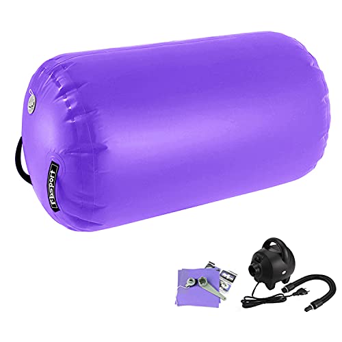 FBSPORT Aufblasbare Air Roll 120CM Aufblasbare Luft Rollen Yoga Gymnastic Zylinder Gym Air Barrel Airtrack Matte Ãœbung Spalte mit Luftpumpe