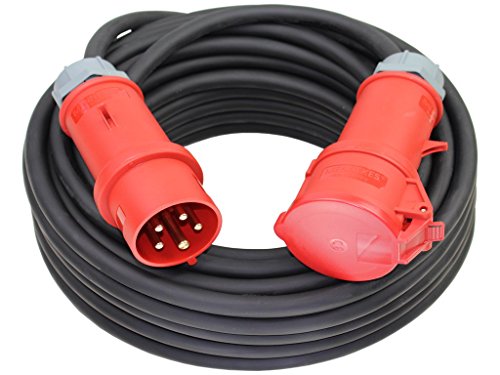 CEE Starkstromkabel 400V 16A 5x1,5mm² H07RN-F mit MENNEKES Stecker und Kupplung -50m-