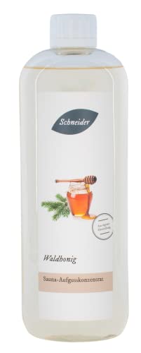 Saunabedarf Schneider - Aufgusskonzentrat Waldhonig - sinnlicher, süßlich-waldiger Saunaaufguss - 1000ml Inhalt
