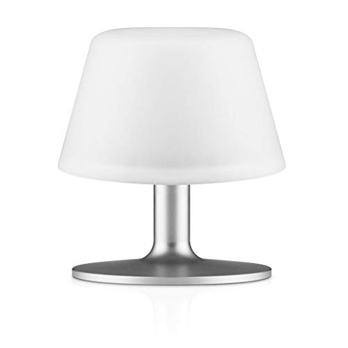 Eva Solo 571337.0 Sunlight Table Lamp, Solar Cell, Accessories for The House, White, 13.5cm, 571337 [Energy Class A], Glas, Weiß, 19,8x17,6x17,4 cm