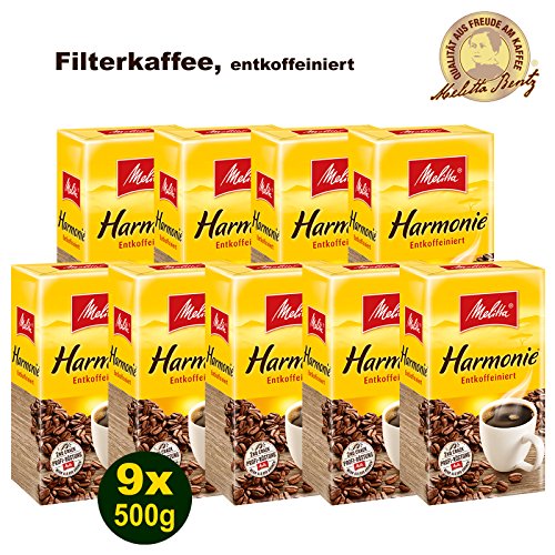 Melitta HARMONIE entkoffeiniert Filterkaffee 18x 500g (9000g) - Melitta Café gemahlen