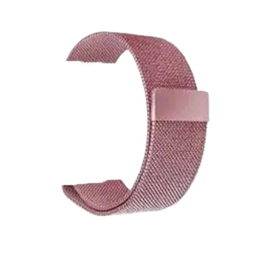 BOLEXA edelstahl uhrenarmband 12mm-22mm Edelstahl Quick Release Mesh Armband Männer Frauen Magnetische Smart Strap Mit Werkzeug (Color : Rose pink, Size : 12mm)