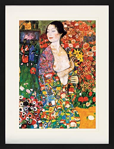 1art1 Gustav Klimt - Die Tänzerin, 1916 Gerahmtes Poster Für Fans Und Sammler 80 x 60 cm