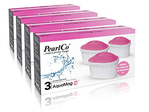 PearlCo - Magnesium unimax Pack 12 Filterkatuschen - passt zu Brita Maxtra