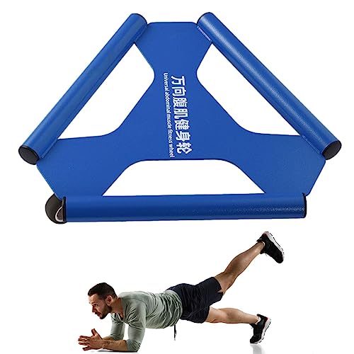 Bauchmuskel-Roller, dreieckiger Bauchroller, tragbares Bauchmuskel-Trainingsgerät für Fitnessstudio und Zuhause, Fitness- und Workout-Werkzeug für Rumpfkrafttraining Fecfucy