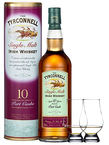 The Tyrconnell 10 Jahre Port Finish 0,7 Liter + 2 Glencairn Gläser