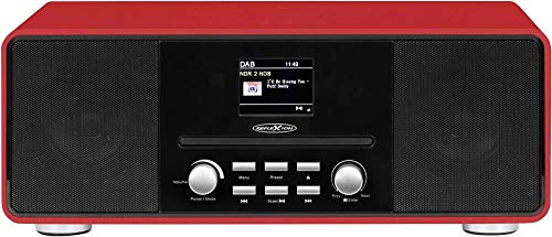 Reflexion Tischradio DAB+, DAB, UKW AUX, DAB+, UKW, Bluetooth® Fühlbare Tasten Rot