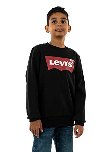 Levi's Kids Jungen Batwing Crewneck 9e9079 Sweatshirt, Grau (Grey Heather 078), 16 Jahre (Herstellergröße: 16A)