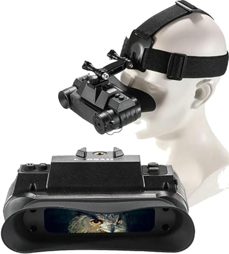 LILIXINGSH Nachtsichtgerät Brille940 Nm IR-Nachtsichtbrille, Kopfband, HD-Fernglas, Video-Jagd-Nachtsichtgerät Mit 1-facher Vergrößerung, Digitale Infrarot-Betrachtung for Erwachsene (Size : G1)