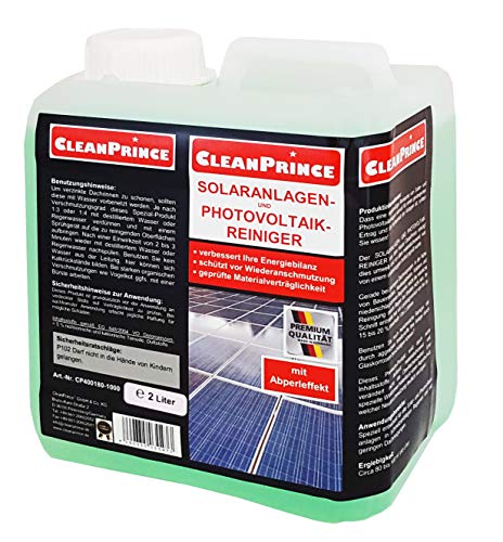 2 Liter Solaranlagenreiniger Solar Reiniger Solaranlage Photovoltaikreiniger Anlage Reinigungsmittel in 1 Liter Flasche