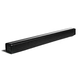 Smpl 30W Multimedia Soundbar, unterstützt Bluetooth, Koaxialeingang, Aux, USB und Fernbedienung, 76.2 cm - Schwarz