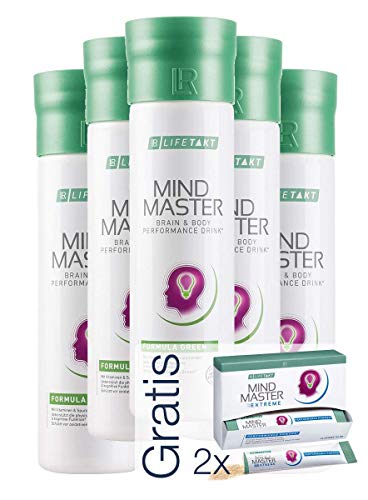 LR Mind Master Green 5er Set + Gratis: 2x Mind Master Extreme Performance Powder (5x500ml + 2x2,5g)