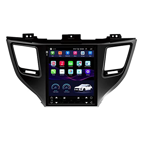 TES-la-Modell Android10-Autoradio für Hyundai Tucson / IX35 2015–2018, Multimedia-Stereo-Radio, GPS-Navigation, unterstützt Lenkradsteuerung, 4 Kerne – WLAN: 1 + 16 G