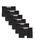Levi's Herren Men's Solid Basic Boxers (6 Pack) Boxer Shorts, Farbe:Black, Bekleidungsgröße:XXL