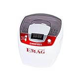 EMAG Ultraschallreiniger Emmi D21 mit Edelstahlwanne I Schmuckreiniger auch für Uhren- & Brillenreinigung I Ultraschallreinigungsgerät aus Deutschland