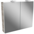 Fackelmann LED-Spiegelschrank 'Lima' steinesche/weiß 80 x 71,2 x 15,3 cm