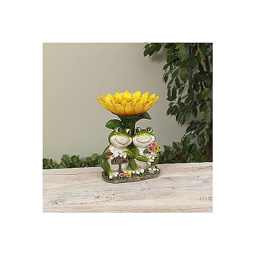 Gerson Company Vogelfutterstation mit Sonnenblumen-Motiv, Kunstharz, 20 cm