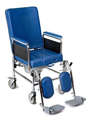 Komfortabler Rollstuhl aus Stahl (Verchromt) RC125