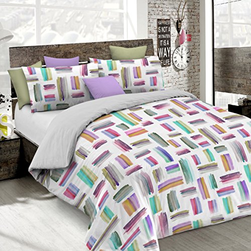 Italian Bed Linen Fantasy Bettbezug, Multicolor, Kleine doppelte